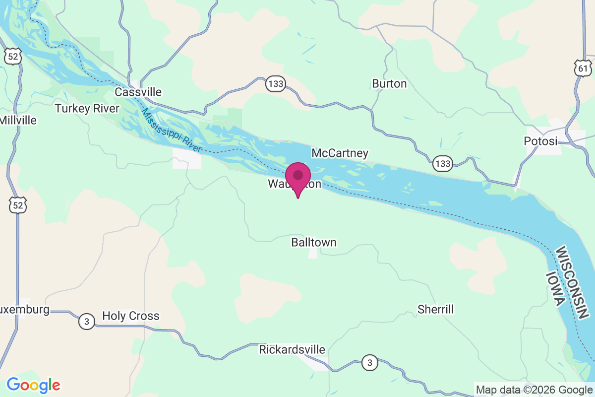 Waupeton map