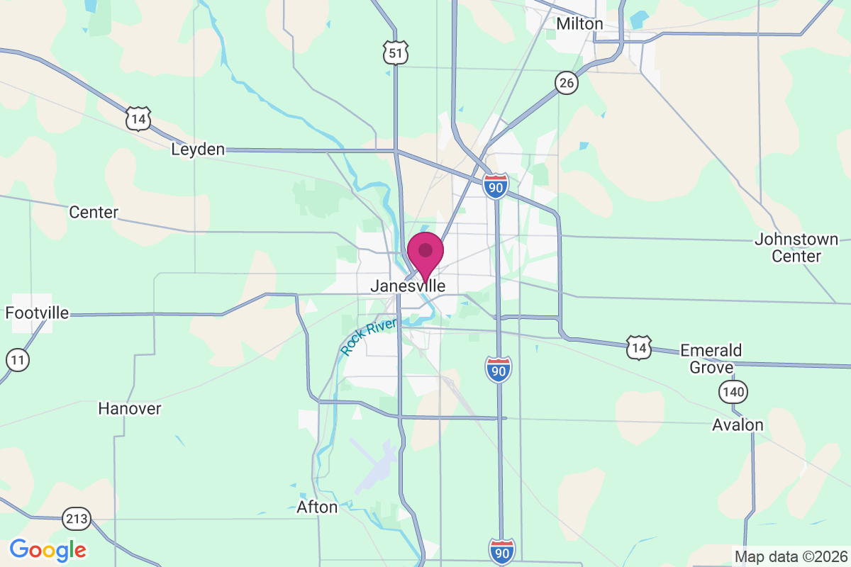 Janesville map
