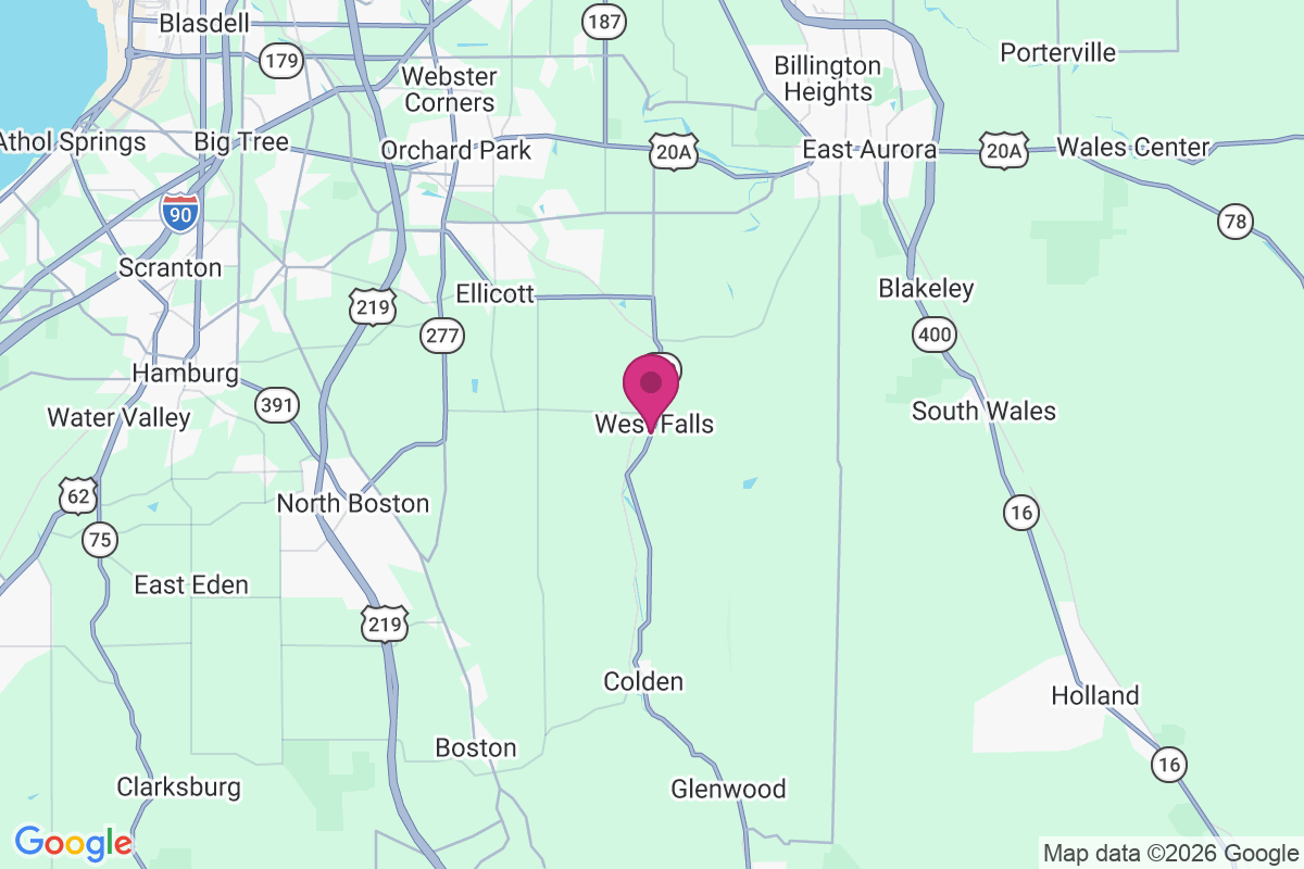 West Falls map