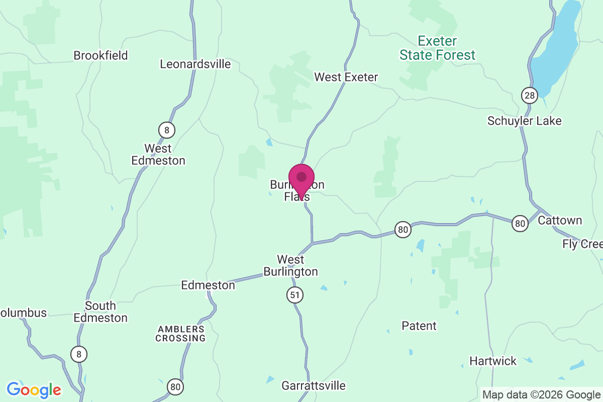 Burlington Flats map