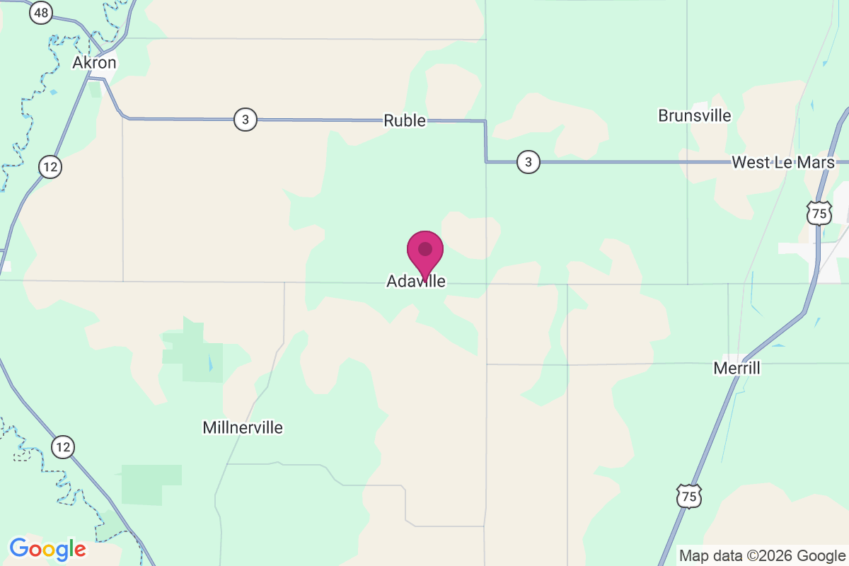 Adaville map