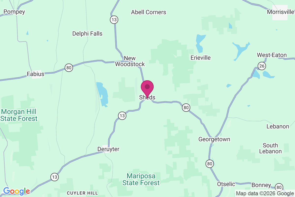 Sheds map