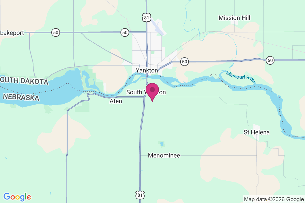 South Yankton map
