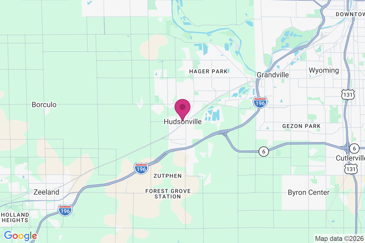 Hudsonville map