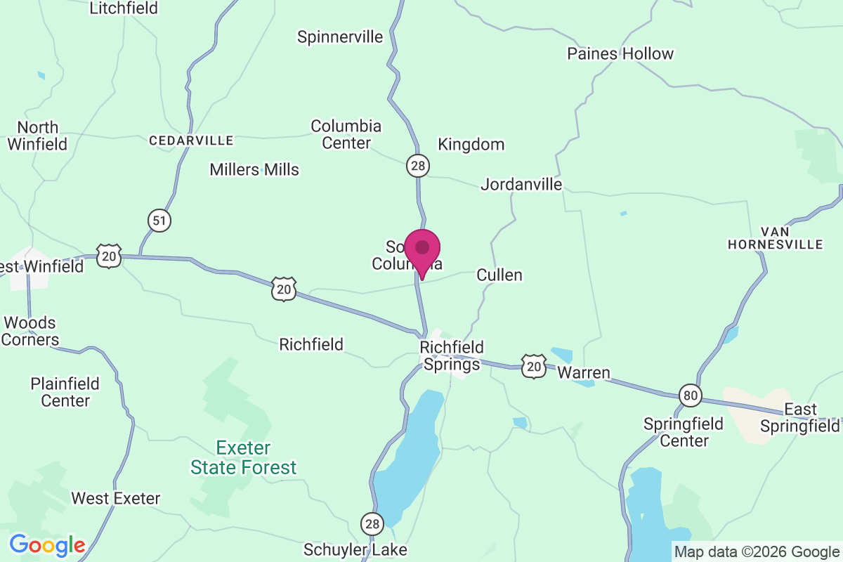 South Columbia map
