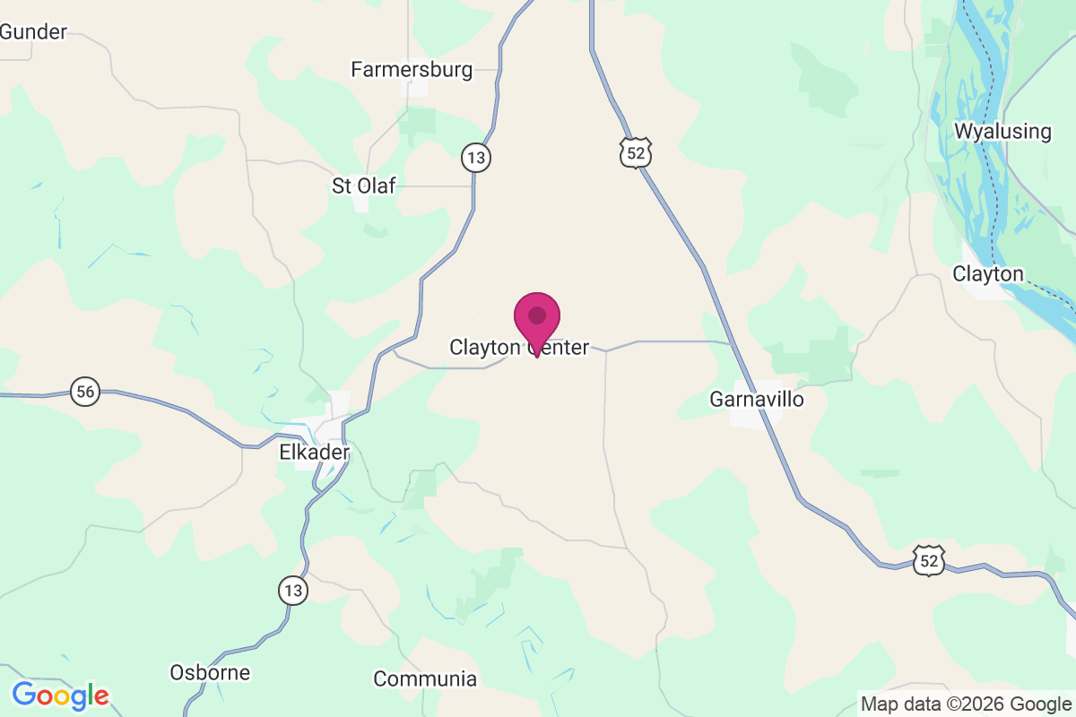 Clayton Center map