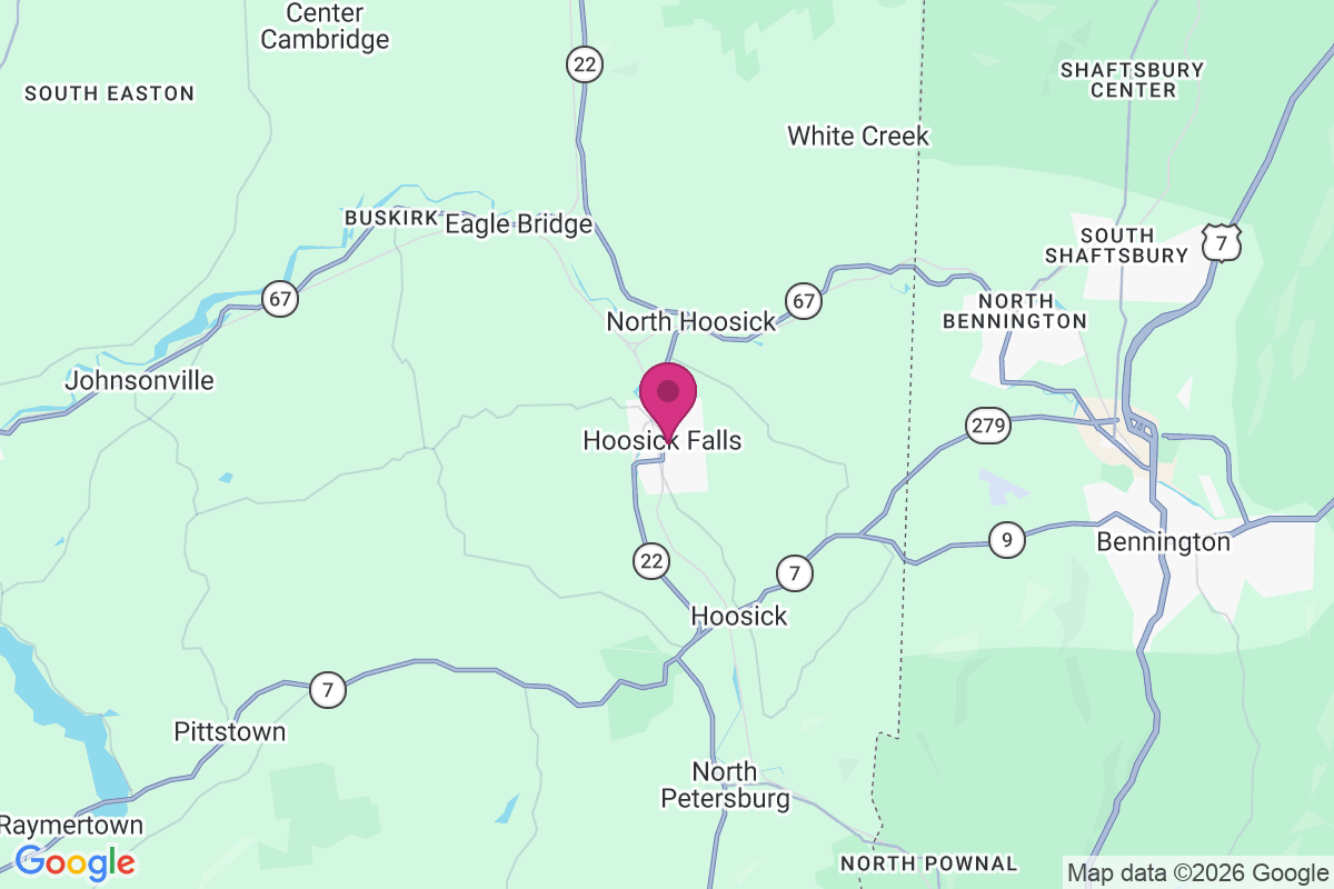 Hoosick Falls map