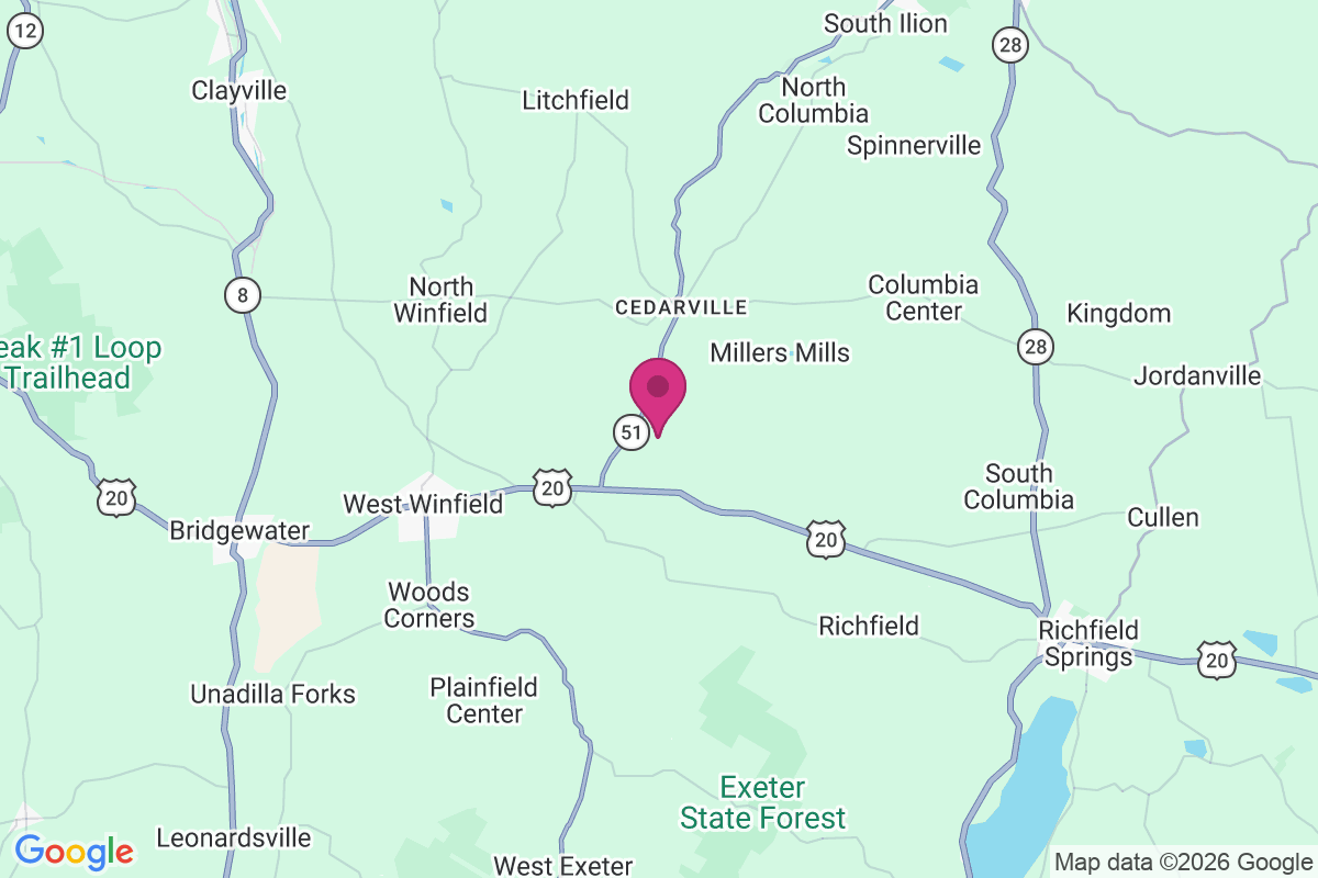 Cedarville Station map