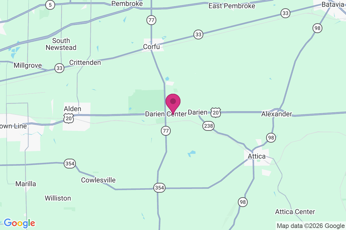 Darien Center map