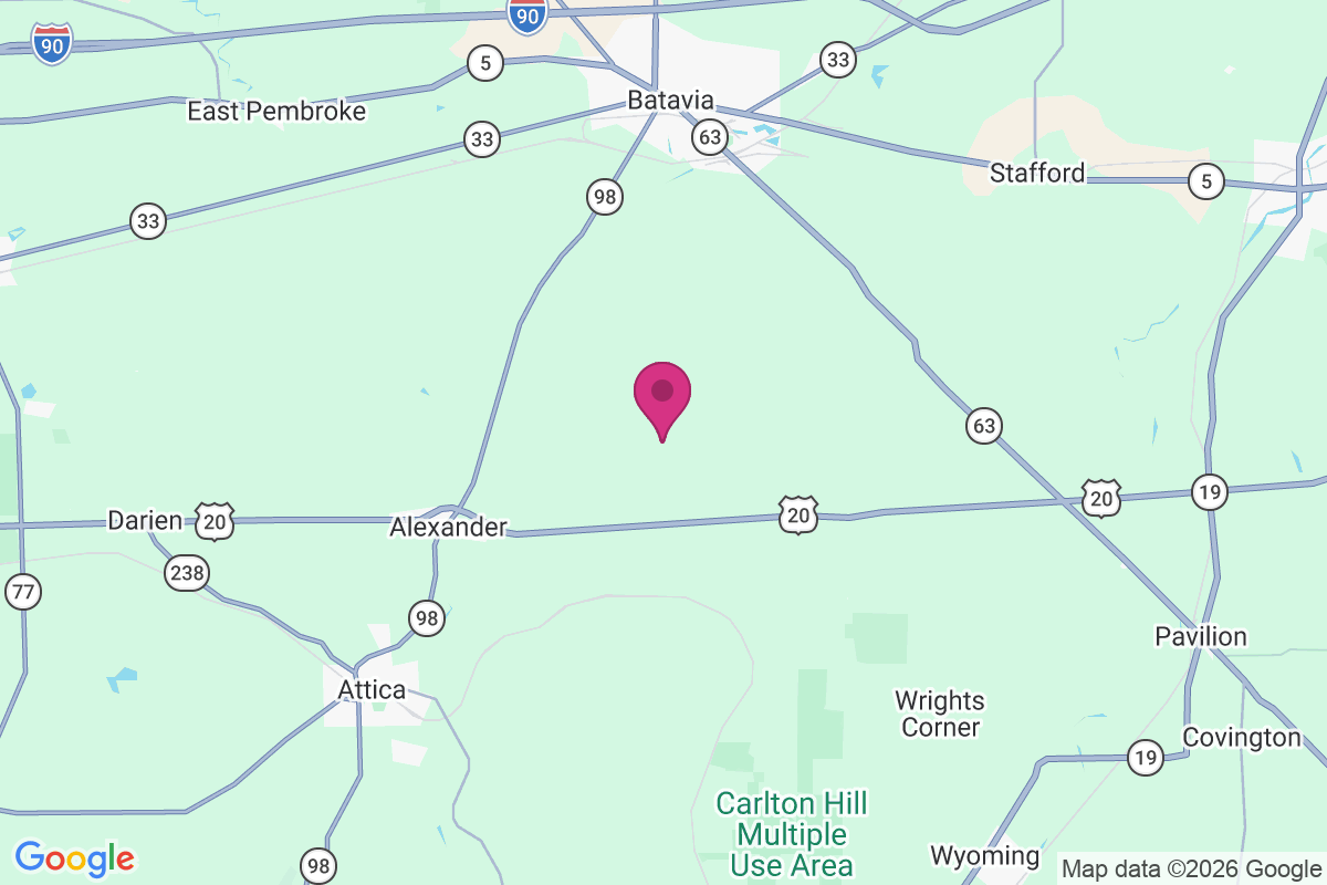 East Alexander map