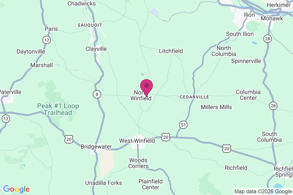 North Winfield map