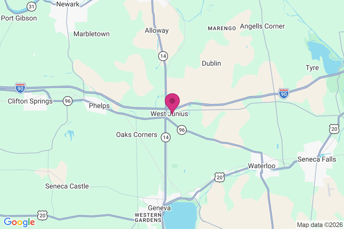 West Junius map