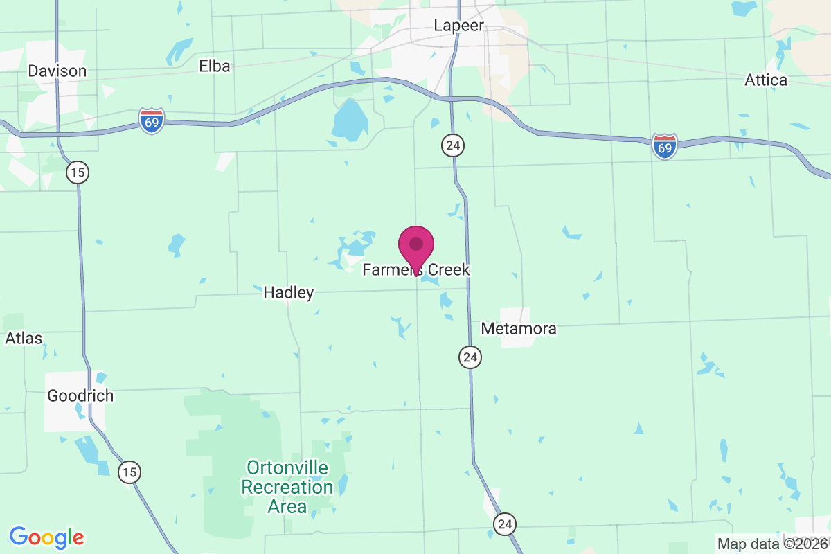 Farmers Creek map