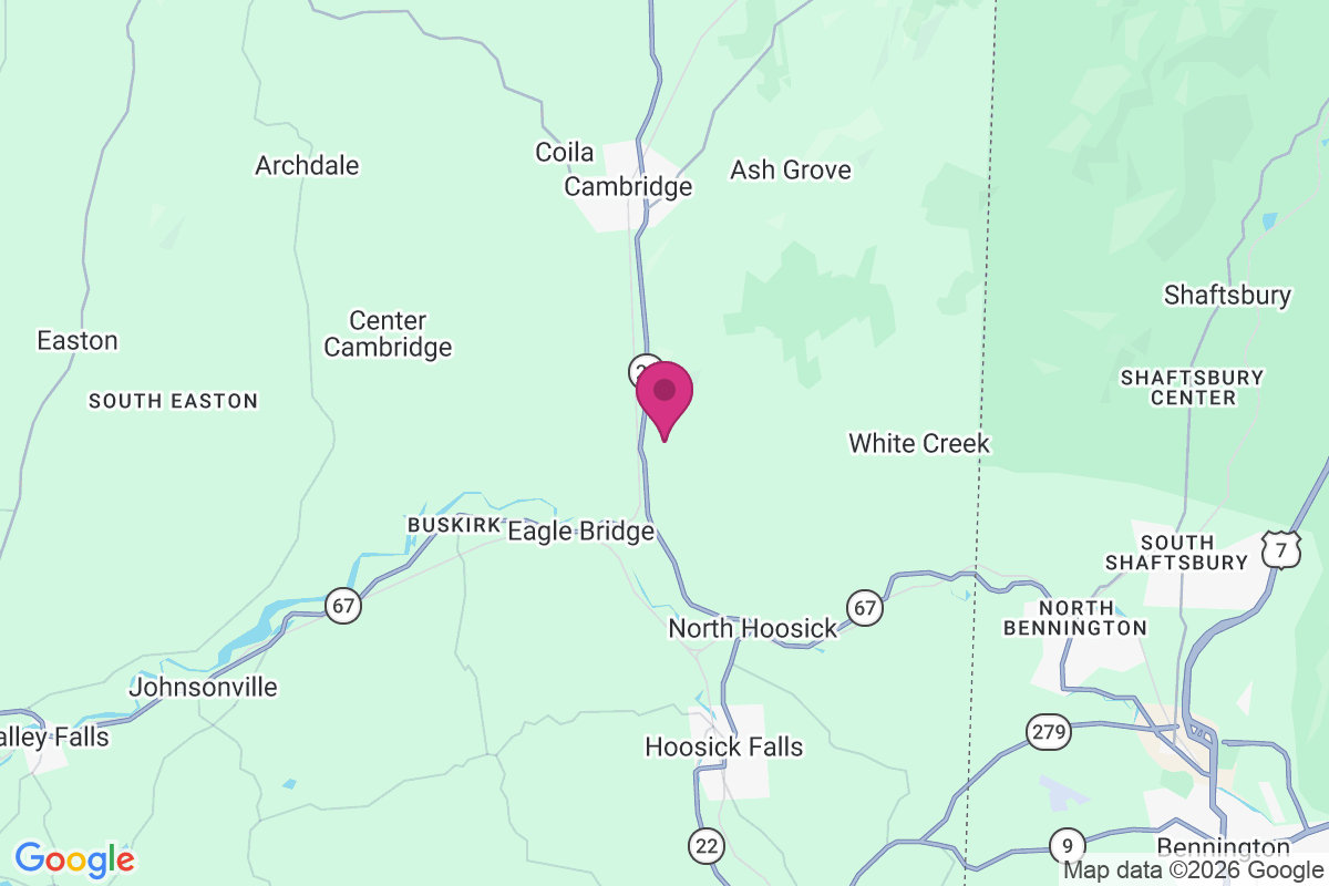 Center White Creek map