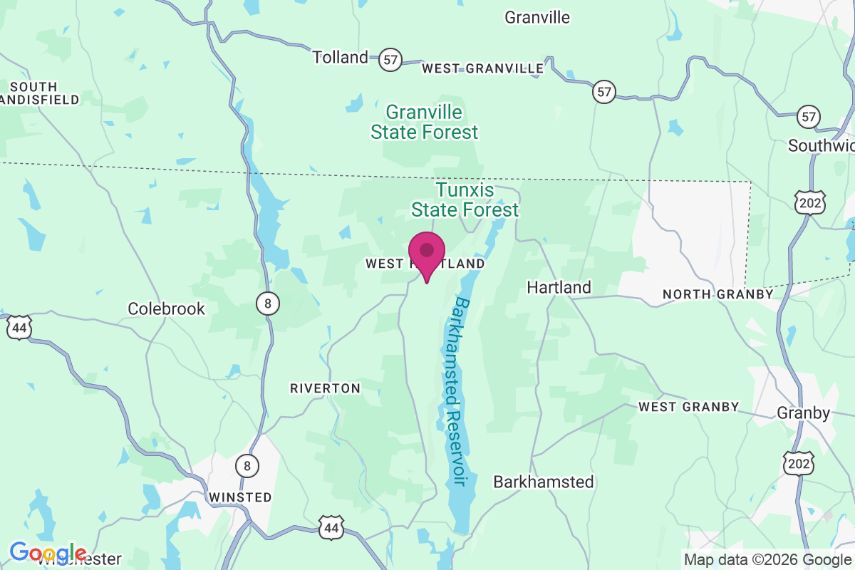 West Hartland map
