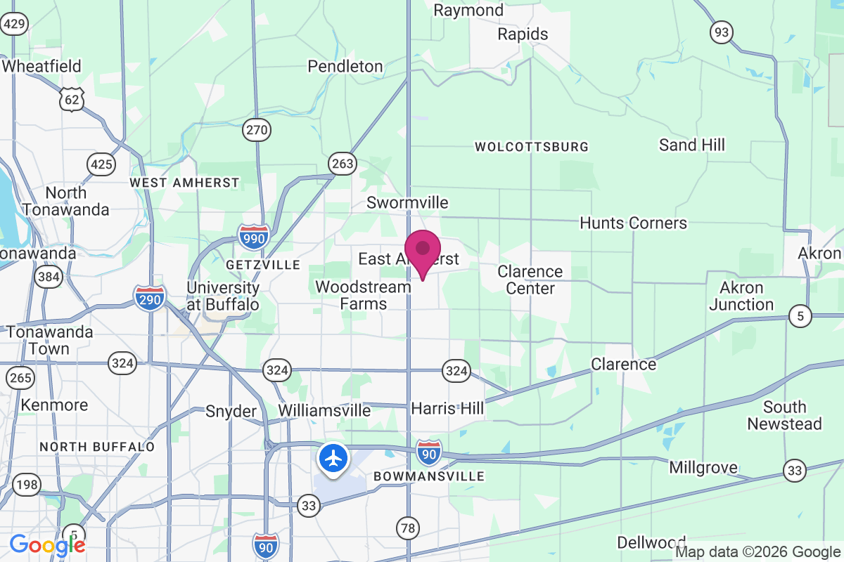 East Amherst map