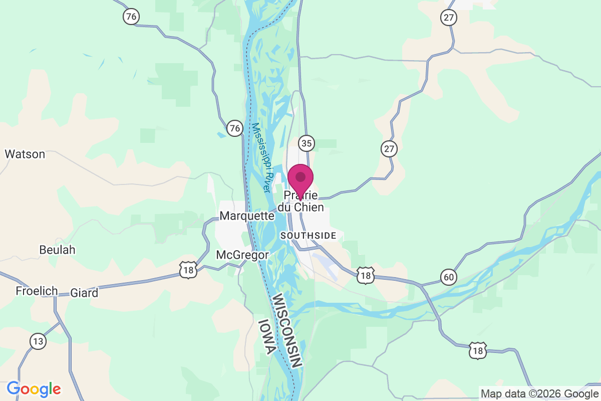 Prairie du Chien map