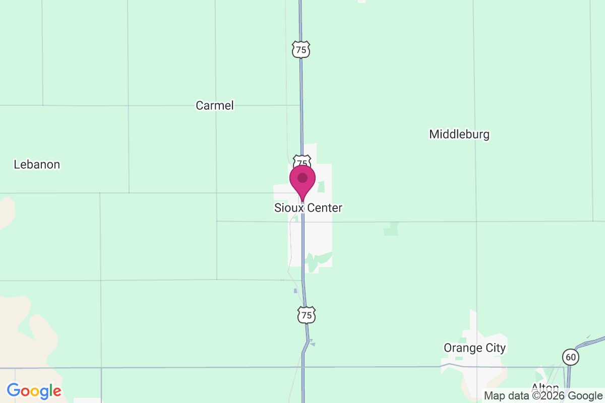 Sioux Center map