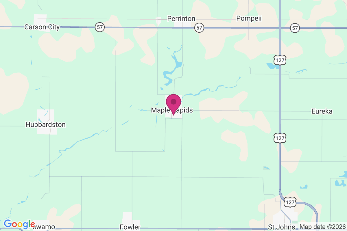 Maple Rapids map