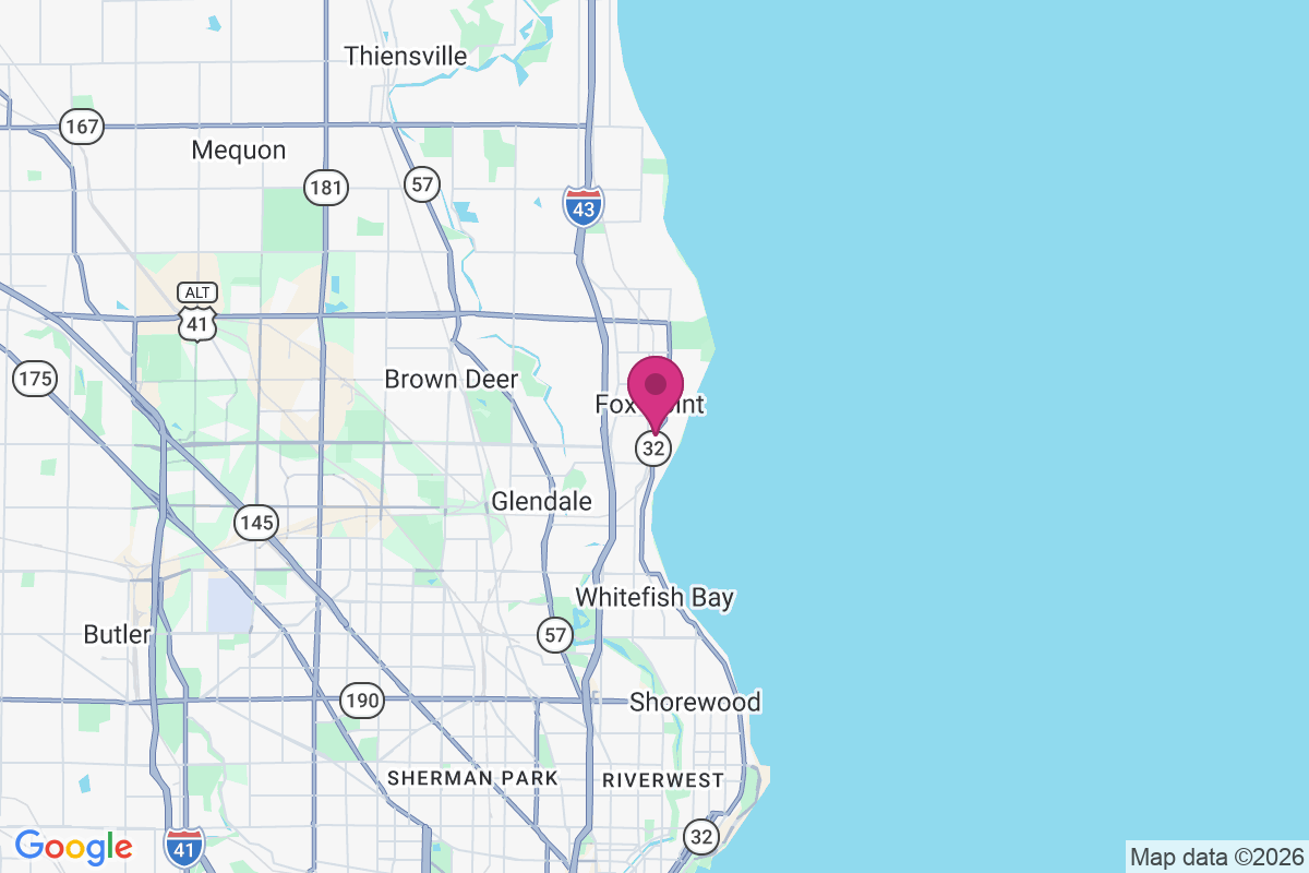 Fox Point map