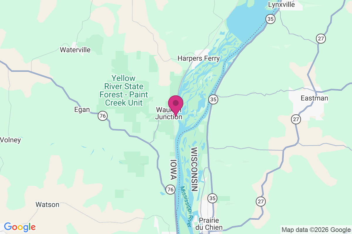 Waukon Junction map