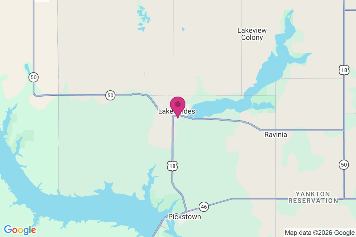 Lake Andes map