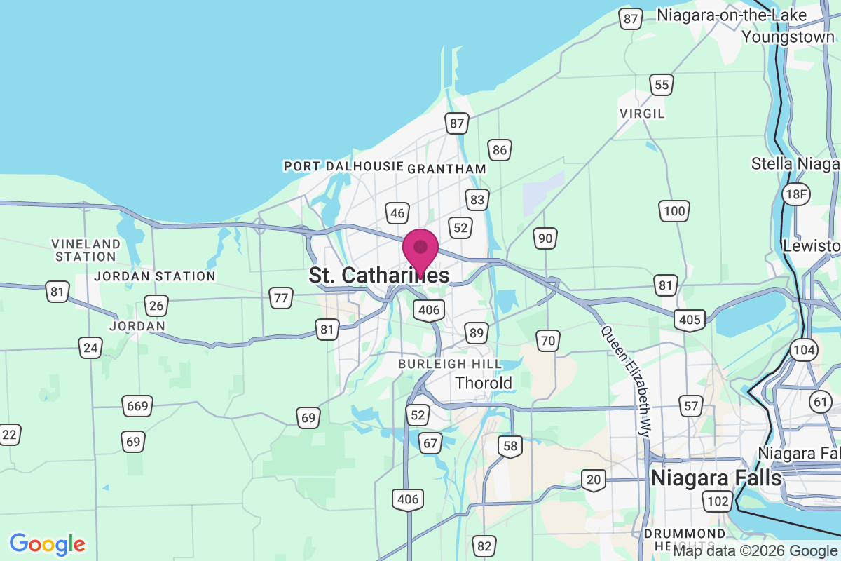 Saint Catherines map