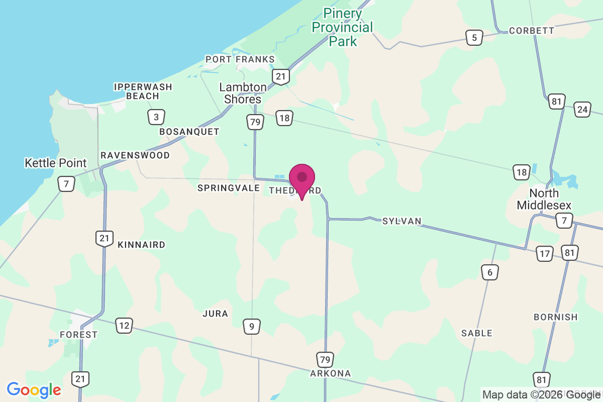 Thedford map