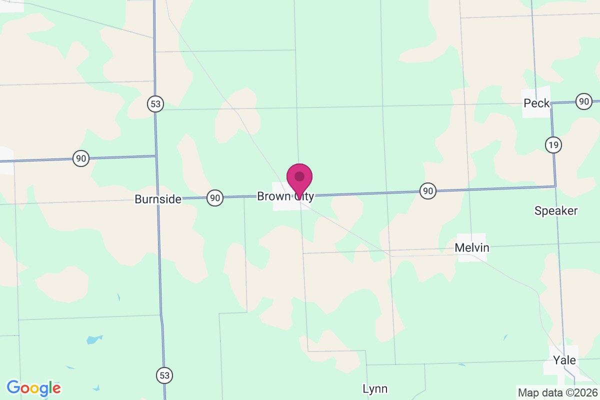 Brown City map