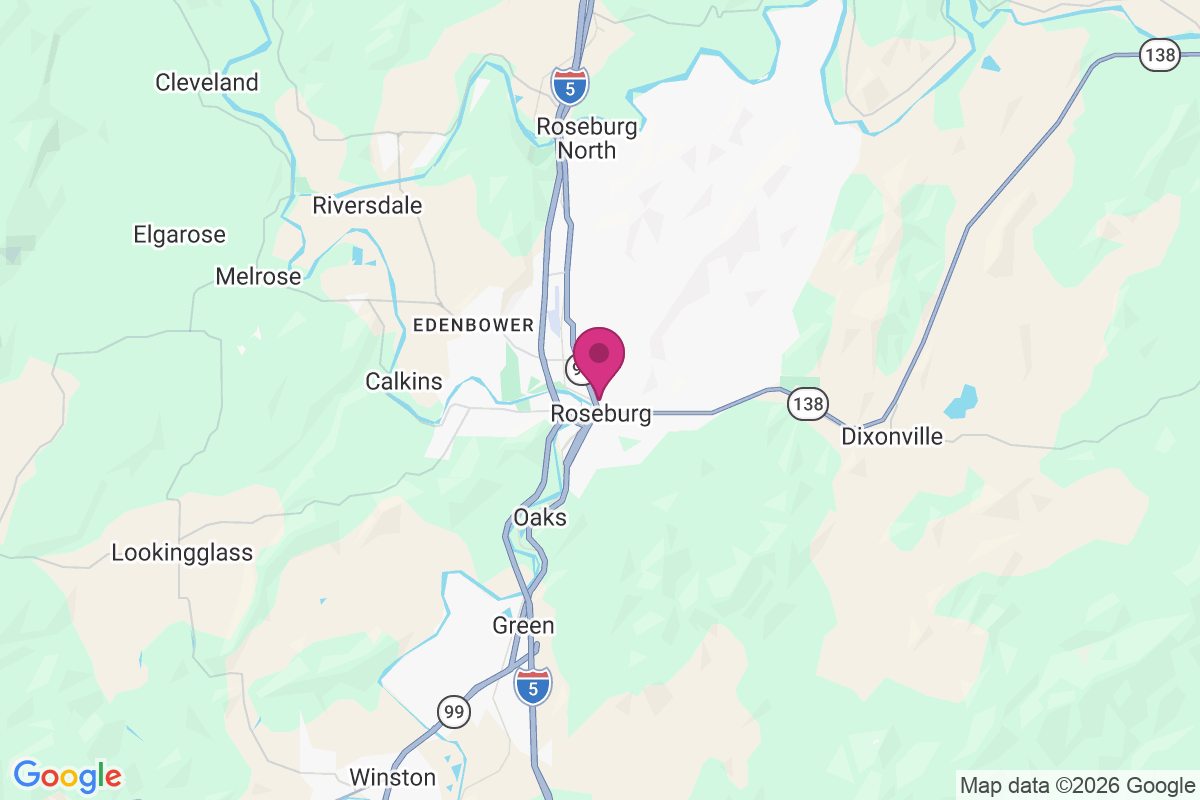 Roseburg map