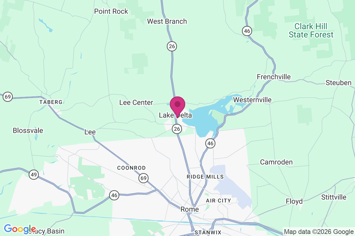 Lake Delta map