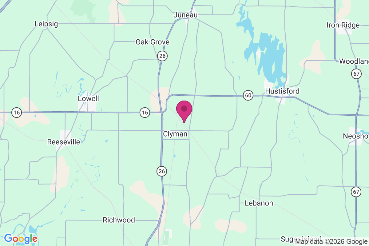 Clyman Junction map