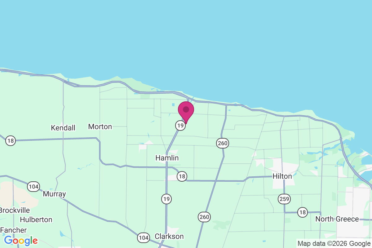 North Hamlin map