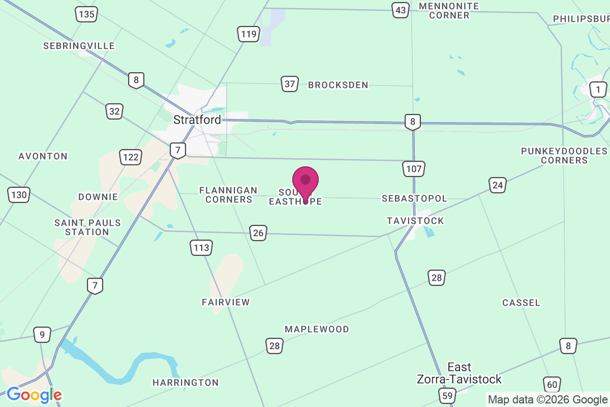 South Easthope map