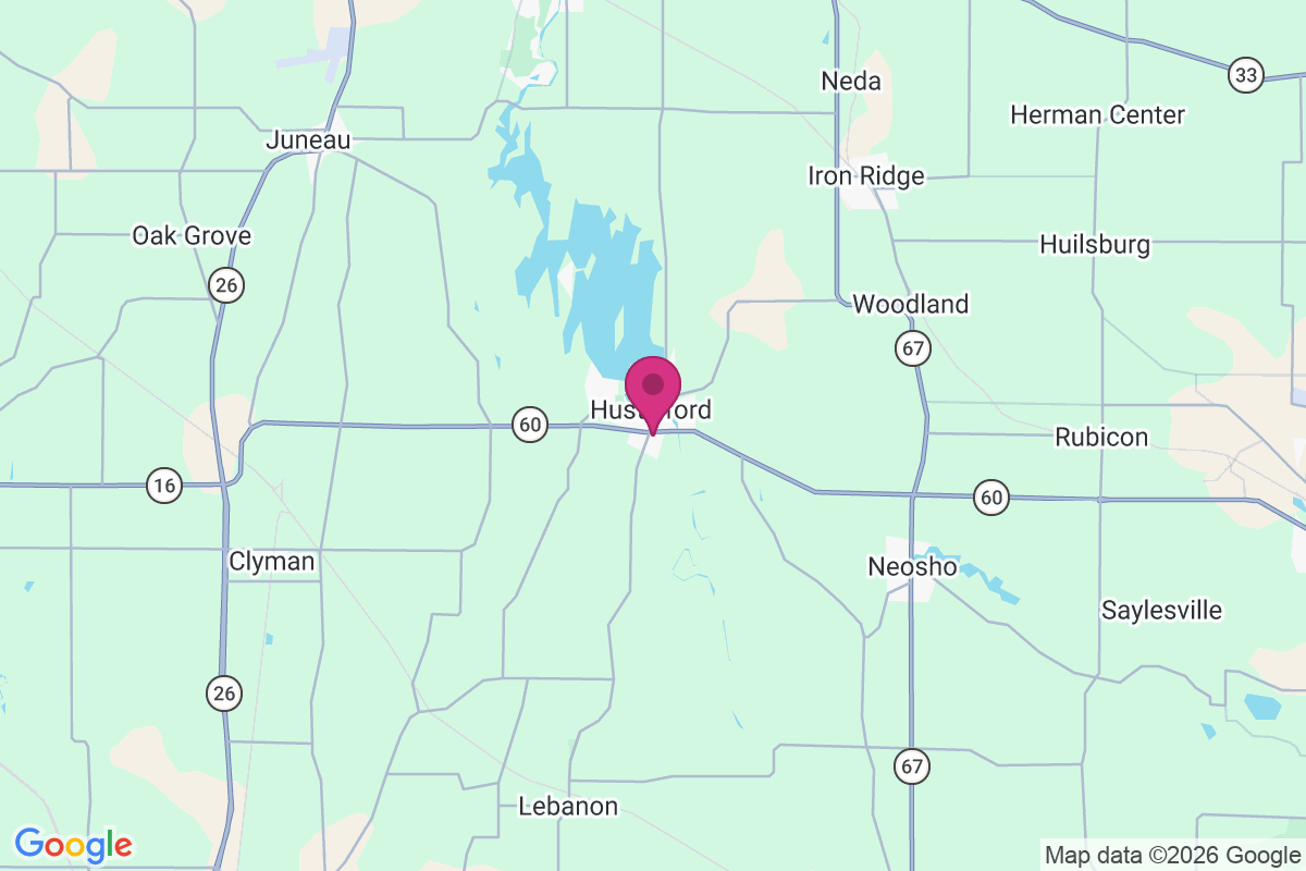 Hustisford map
