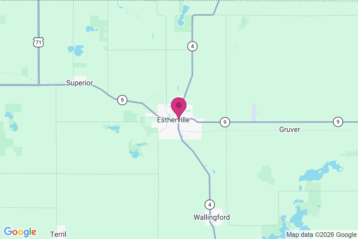 Estherville map