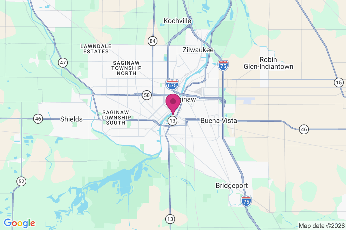 Saginaw map