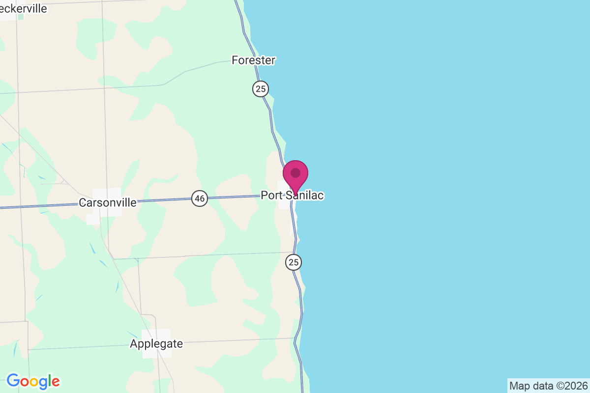 Port Sanilac map