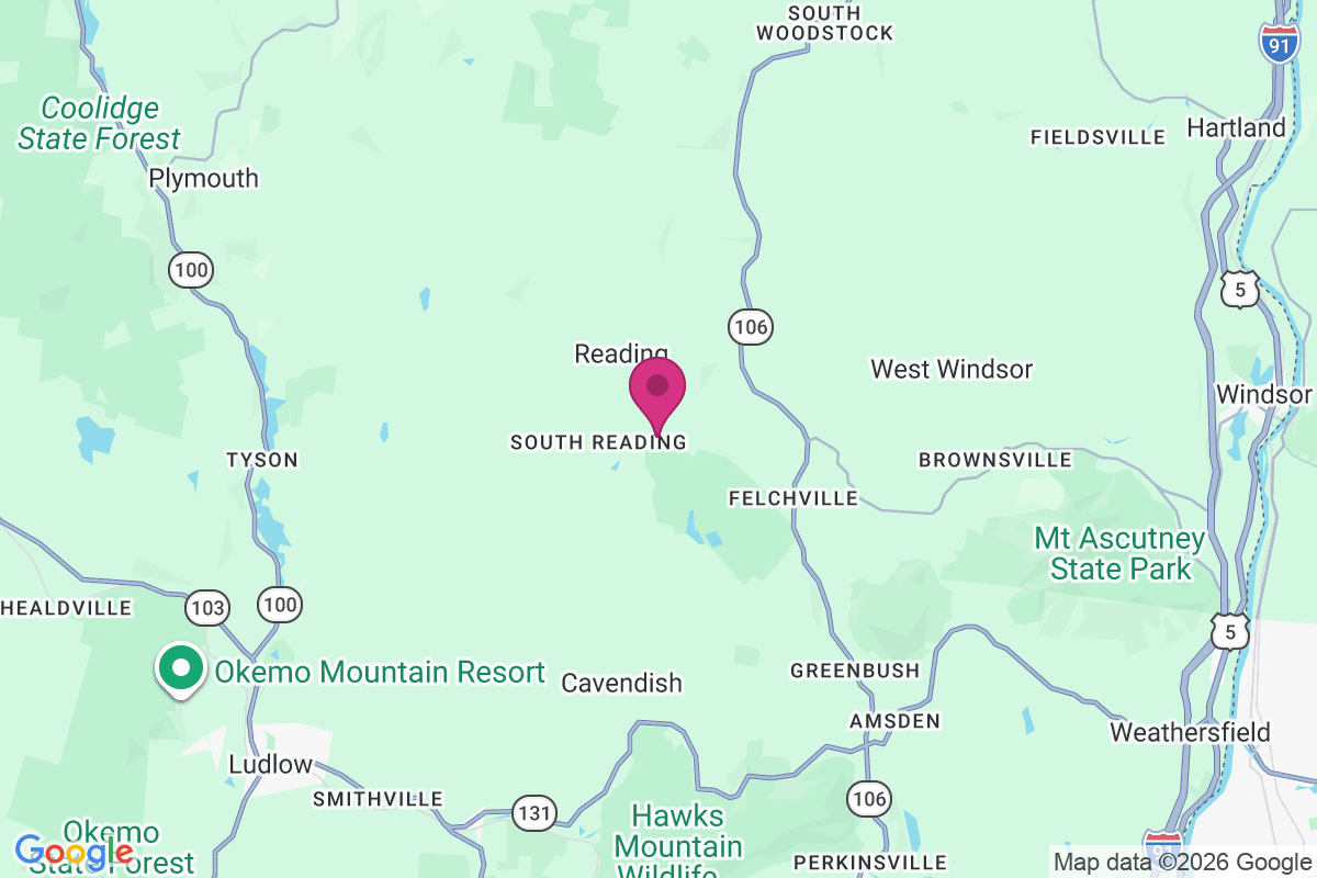 South Reading map