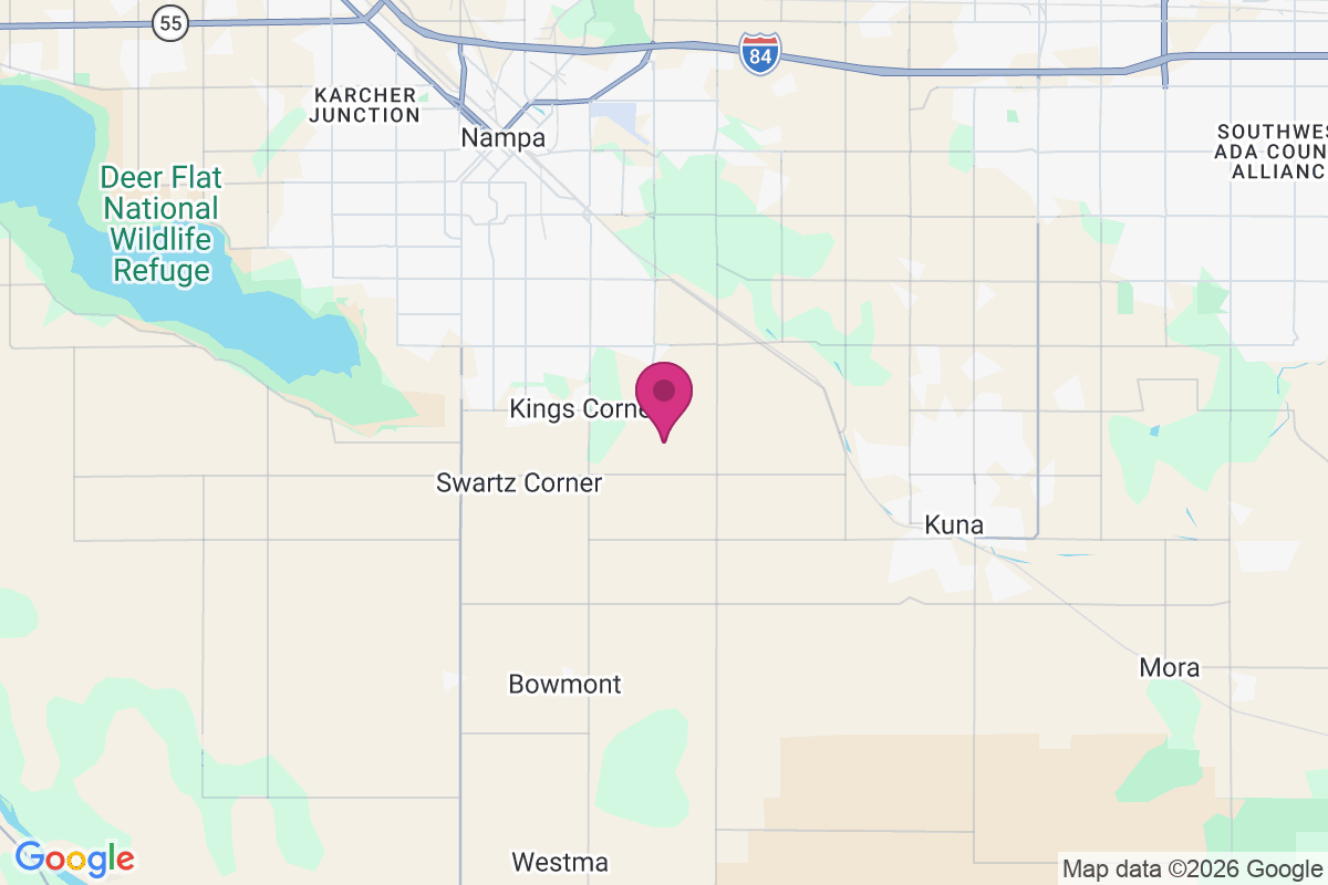 Tiegs Corner map