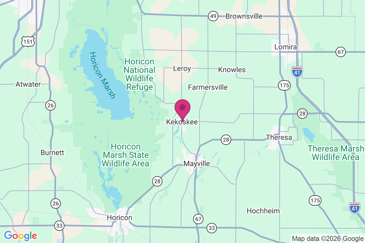 Kekoskee map