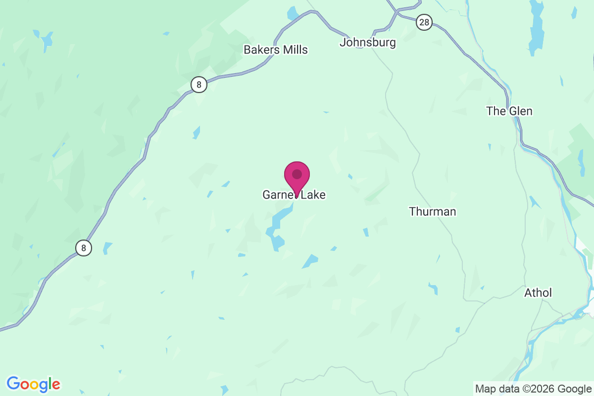 Garnet Lake map