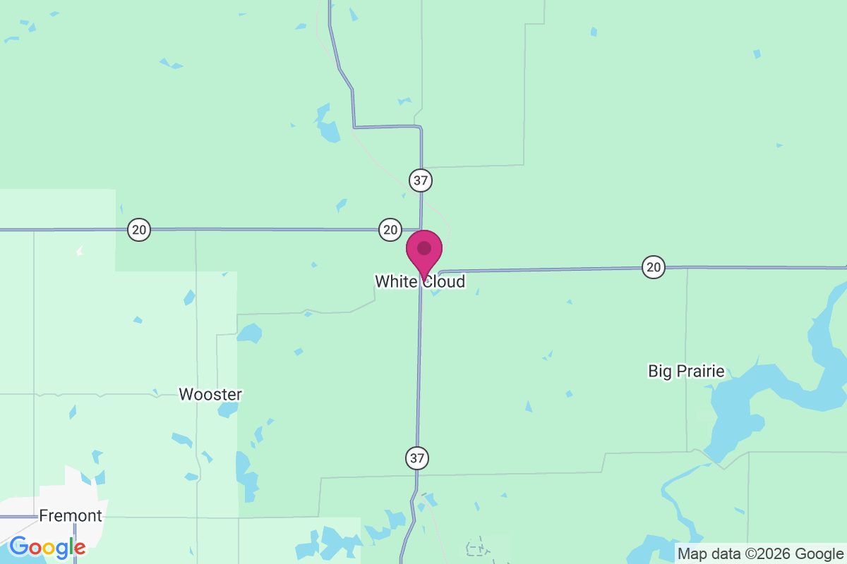White Cloud map