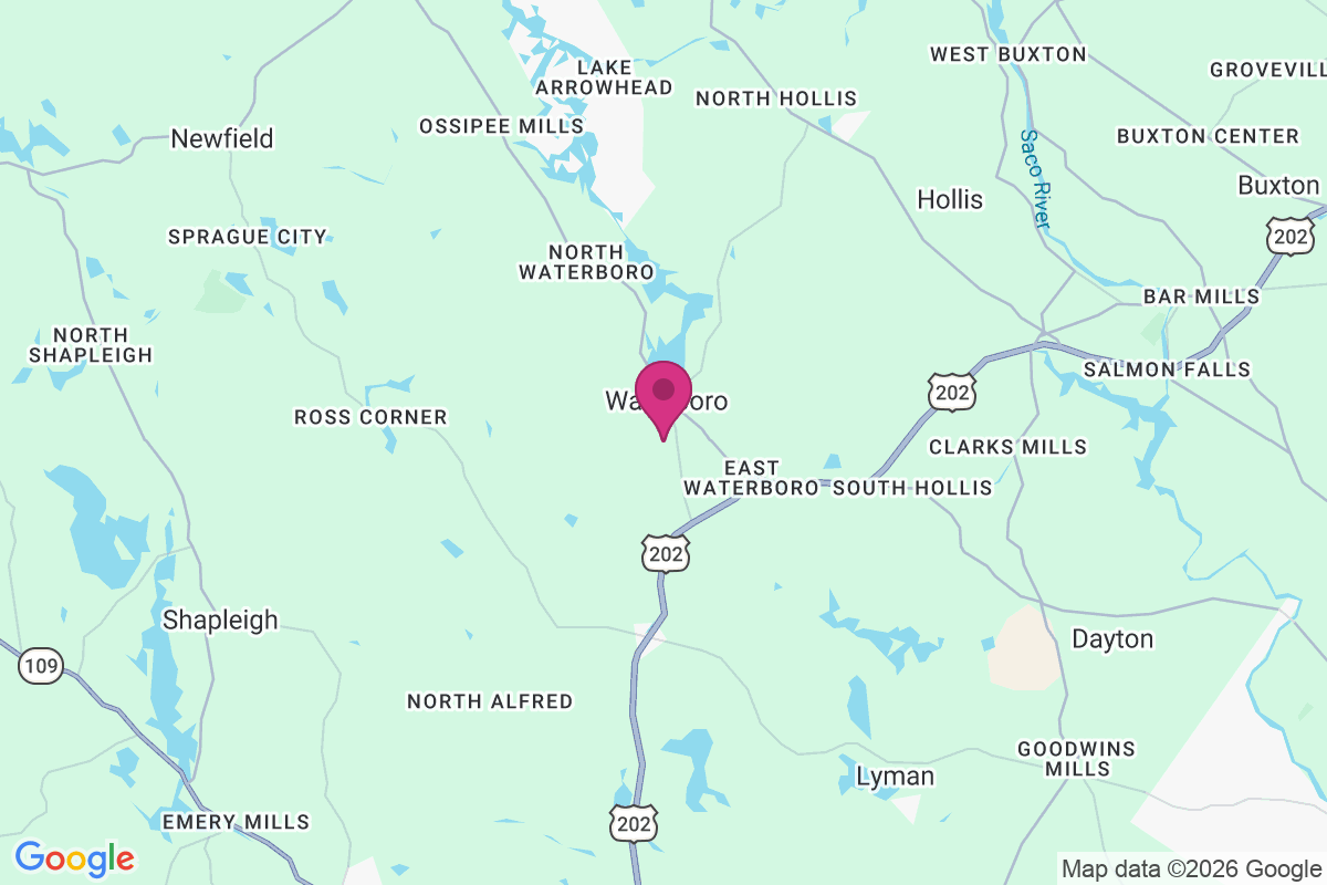 Waterboro Center map