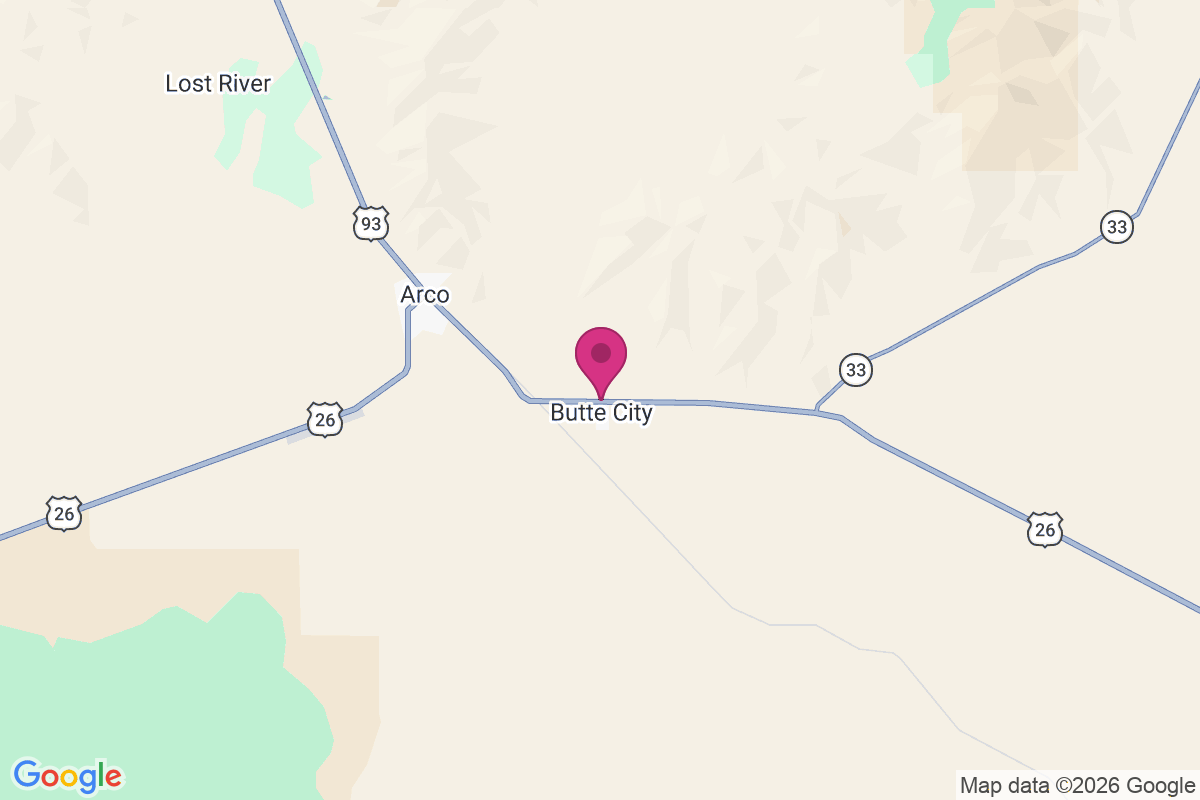 Butte City map