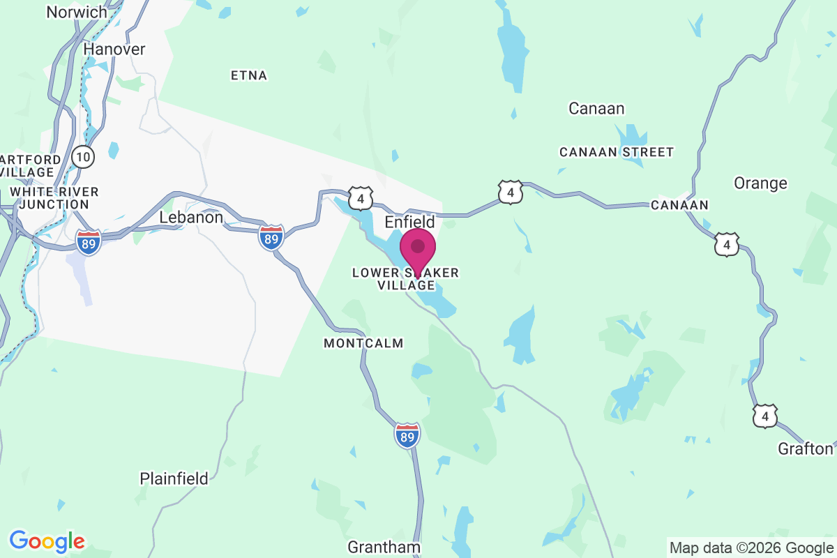 Lower Shaker Village map