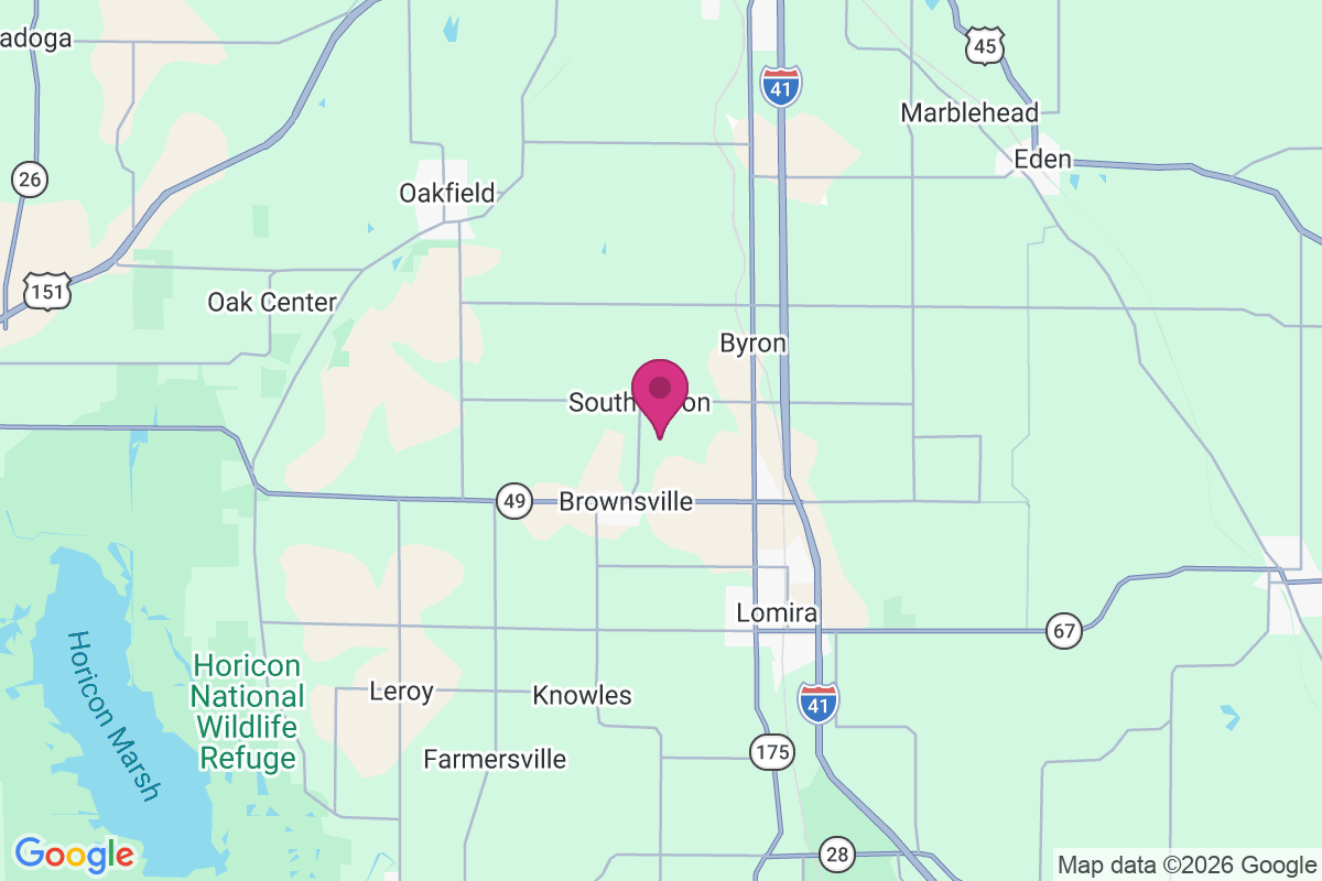 South Byron map