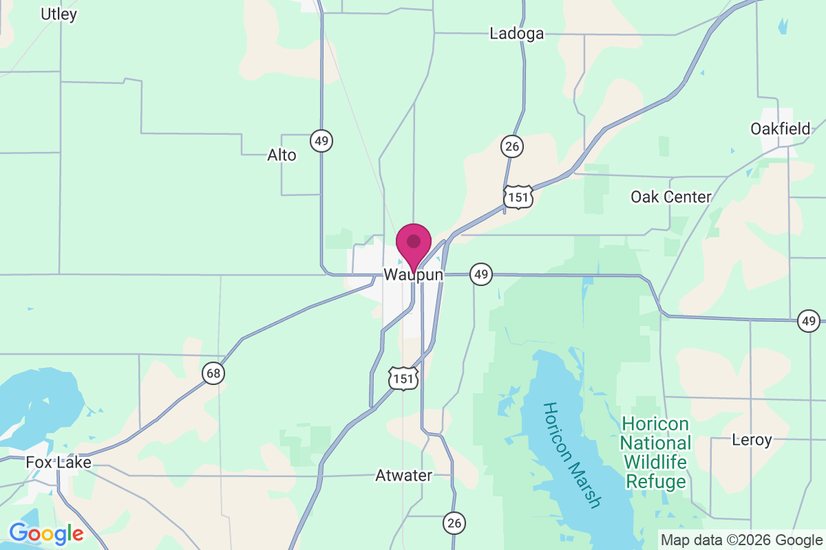 Waupun map