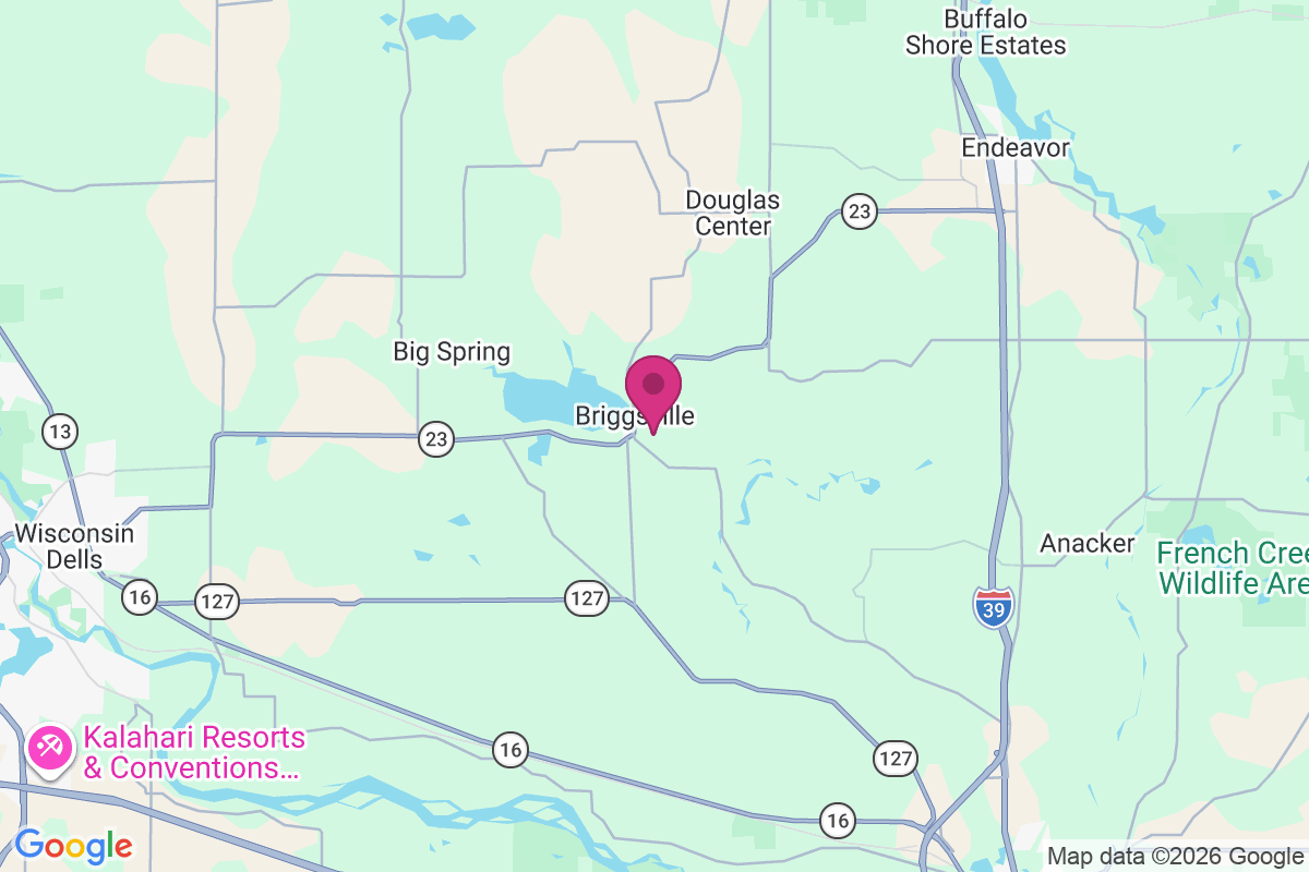 Briggsville map