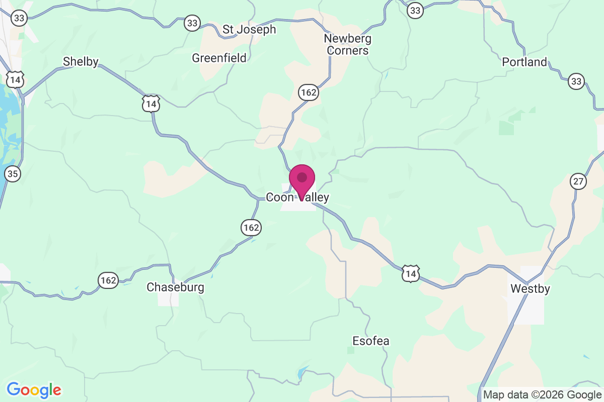 Coon Valley map